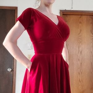 Anne Fogarty 50s vintage velvet dress